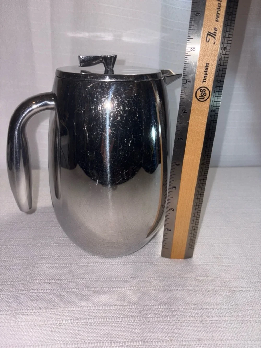 Bodum French Press Silver Stainless Steel Coffee Maker 4 Cup